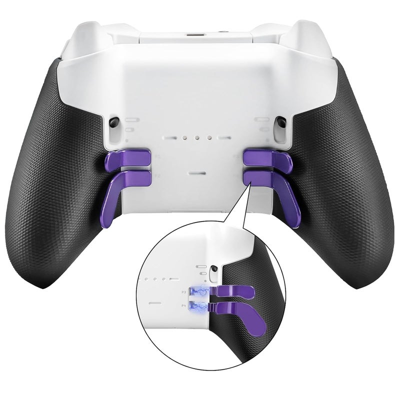 VANPARK Accessories for Xbox One Elite Series 2 Controller(Model 1797), Metal Thumbsticks Paddles Joysticks Replacement Parts Kits Compatible with Xbox Elite Wireless Controller Series 2 Core(Purple) - Image 4